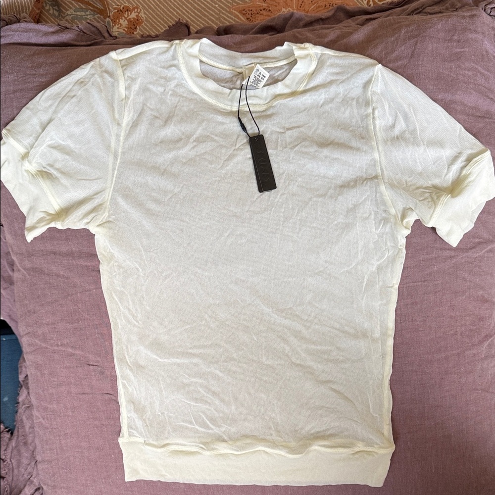 SKIMS Bone Short Sleeve Mesh Tee